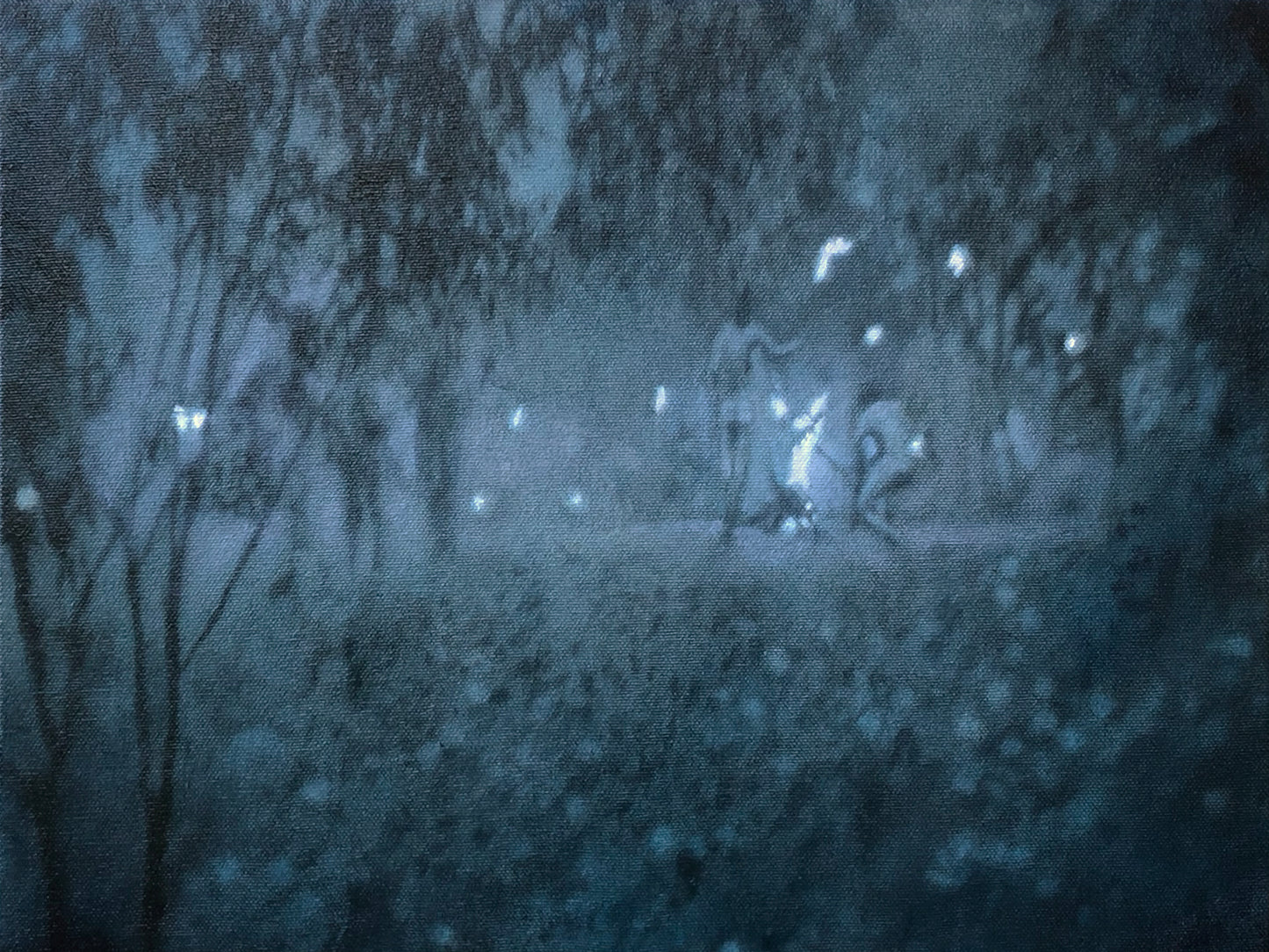 Lights in the Forest I (still from Tarkovsky’s Andrei Rublev) original Canadian art by David Kaarsemaker
