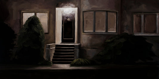 Black Door original Canadian art by Chrystal Phan