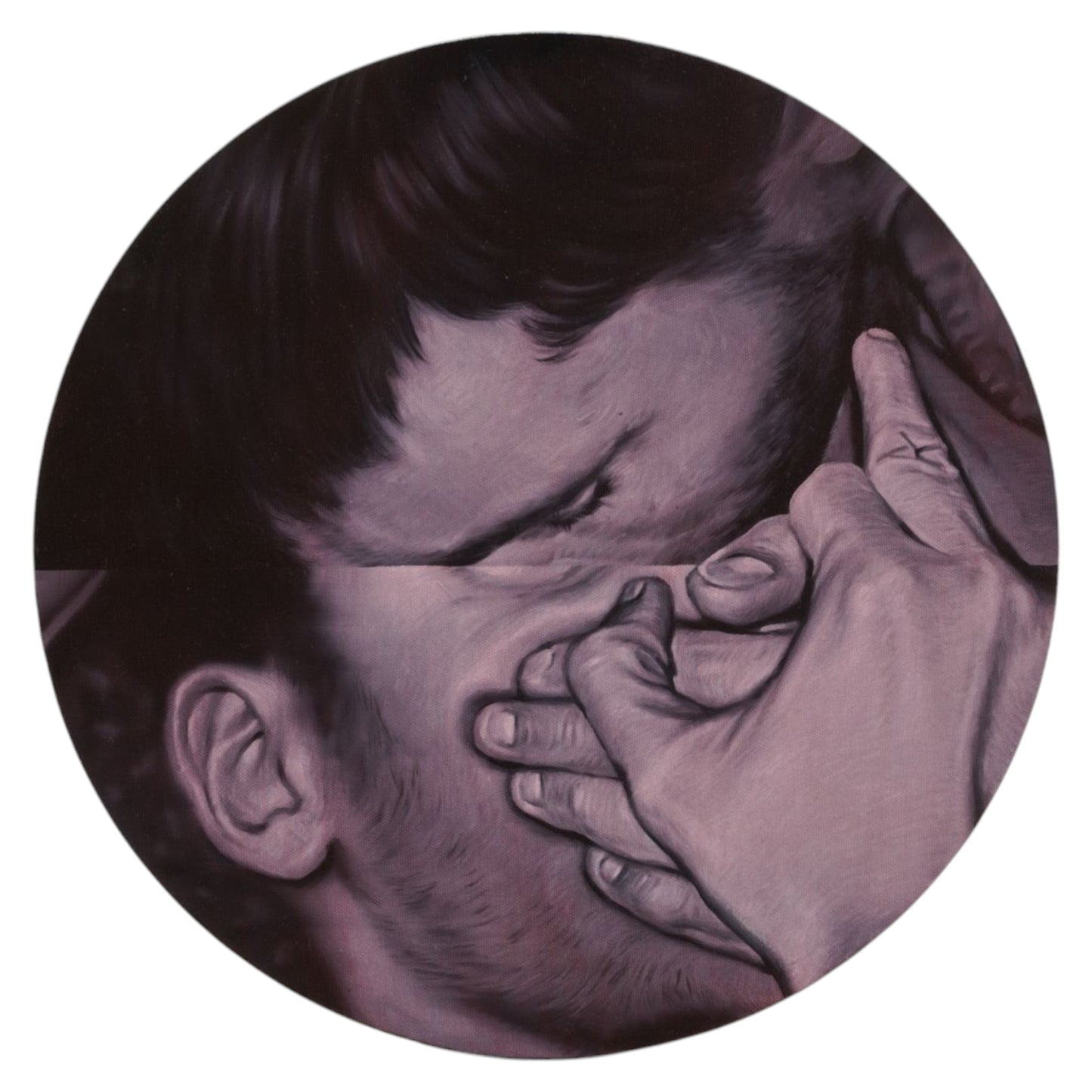 Red original Canadian art by Aphisit Sidsunthia