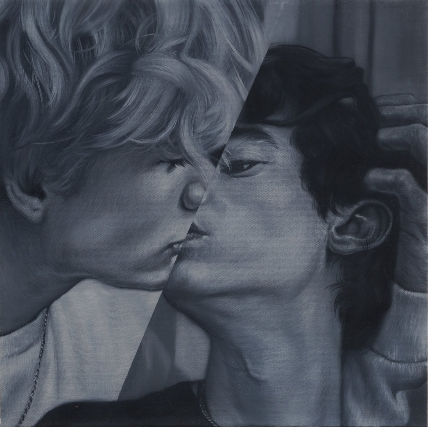 Blue original Canadian art by Aphisit Sidsunthia