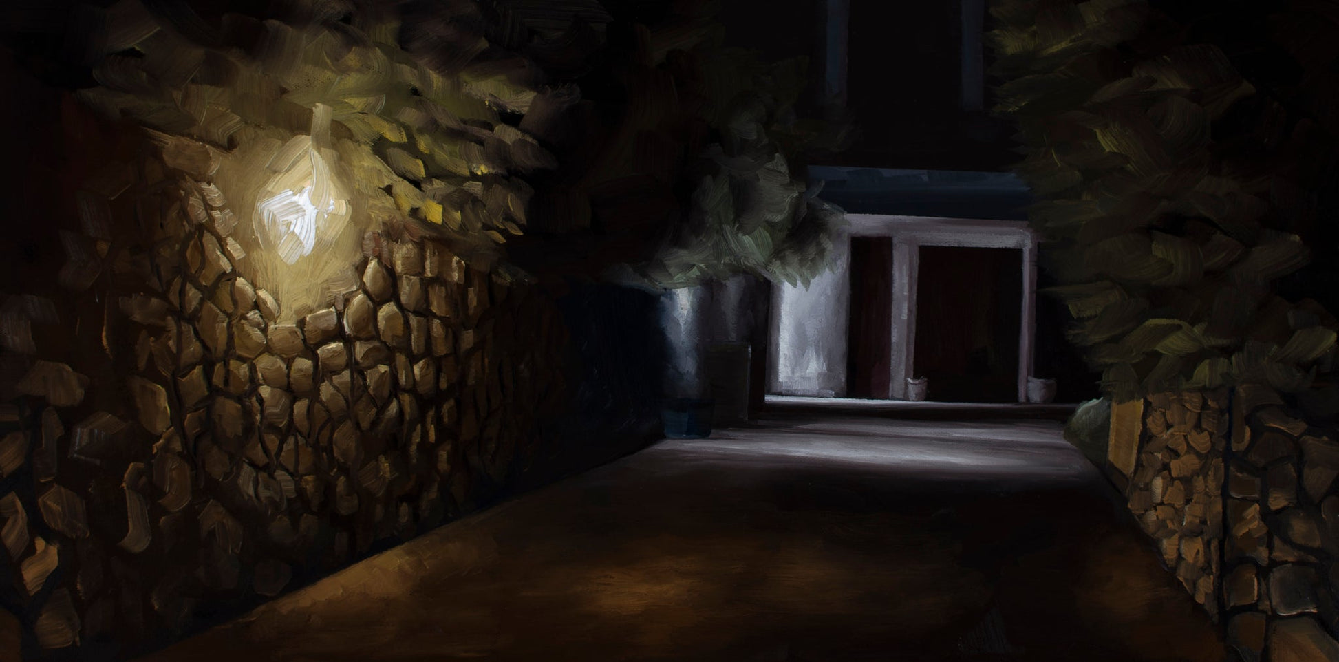 Private Lane original Canadian art by Chrystal Phan