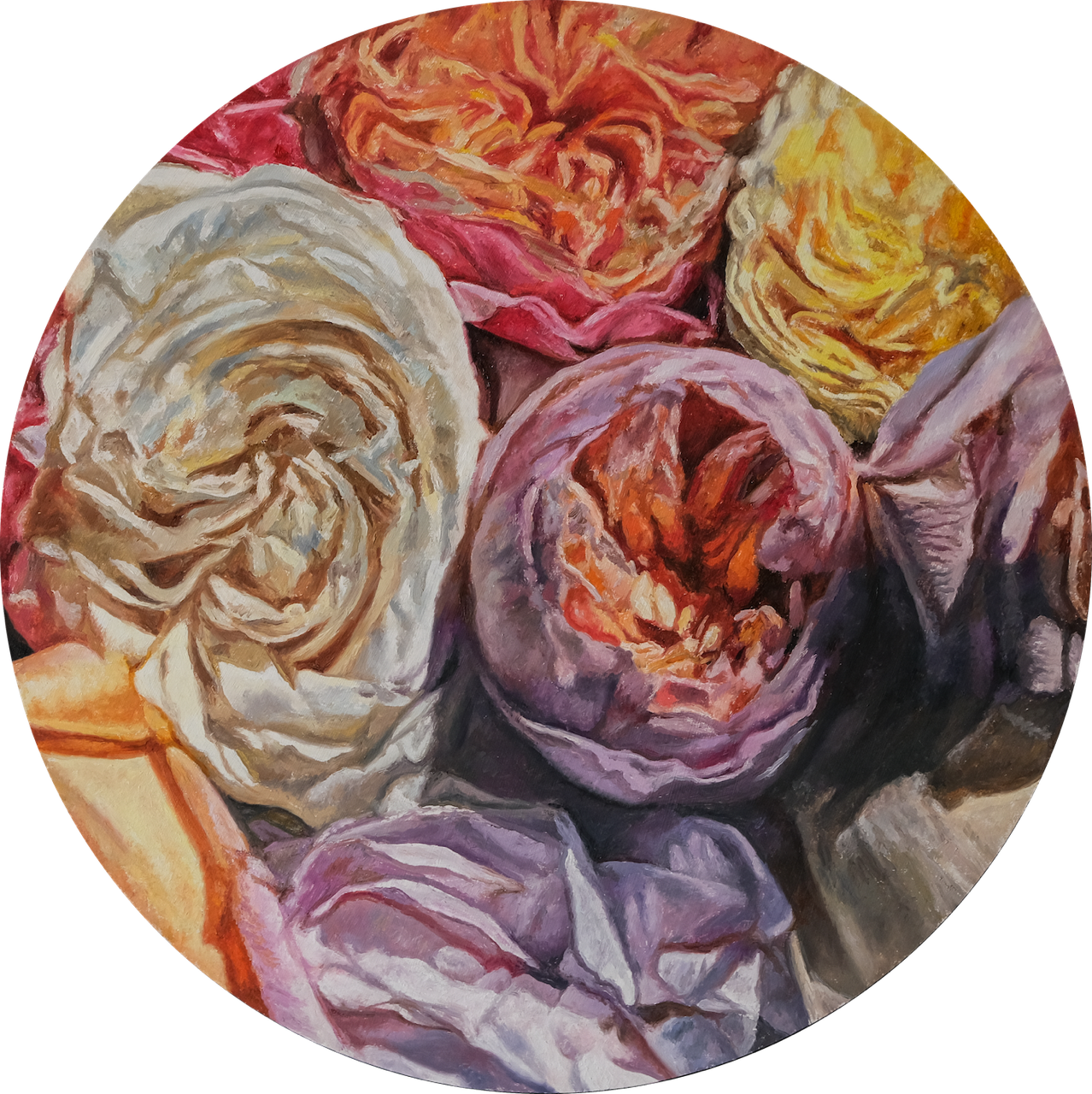 Roses original Canadian art by Robert Lemay