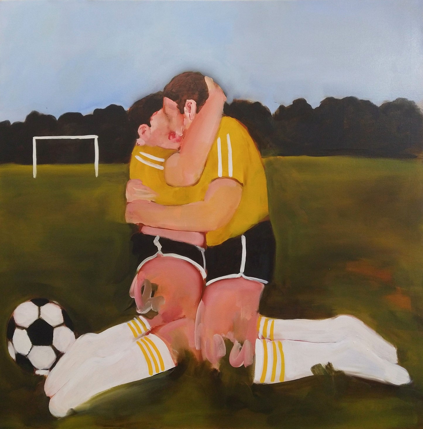 Whispering in your
ear “goal” original Canadian art by Angie Quick