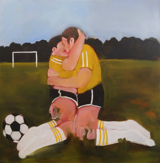 Whispering in your
ear “goal” original Canadian art by Angie Quick