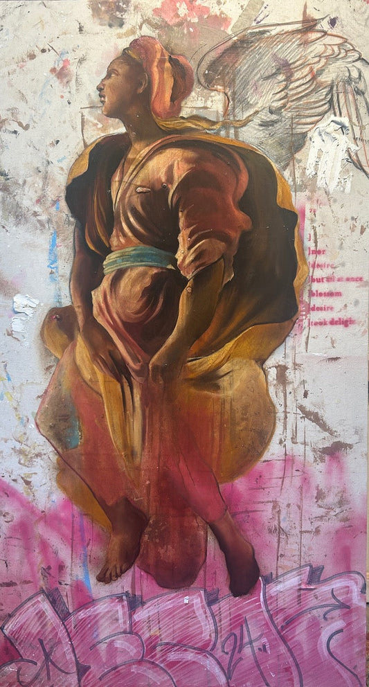 Angel original Canadian art by Carl White