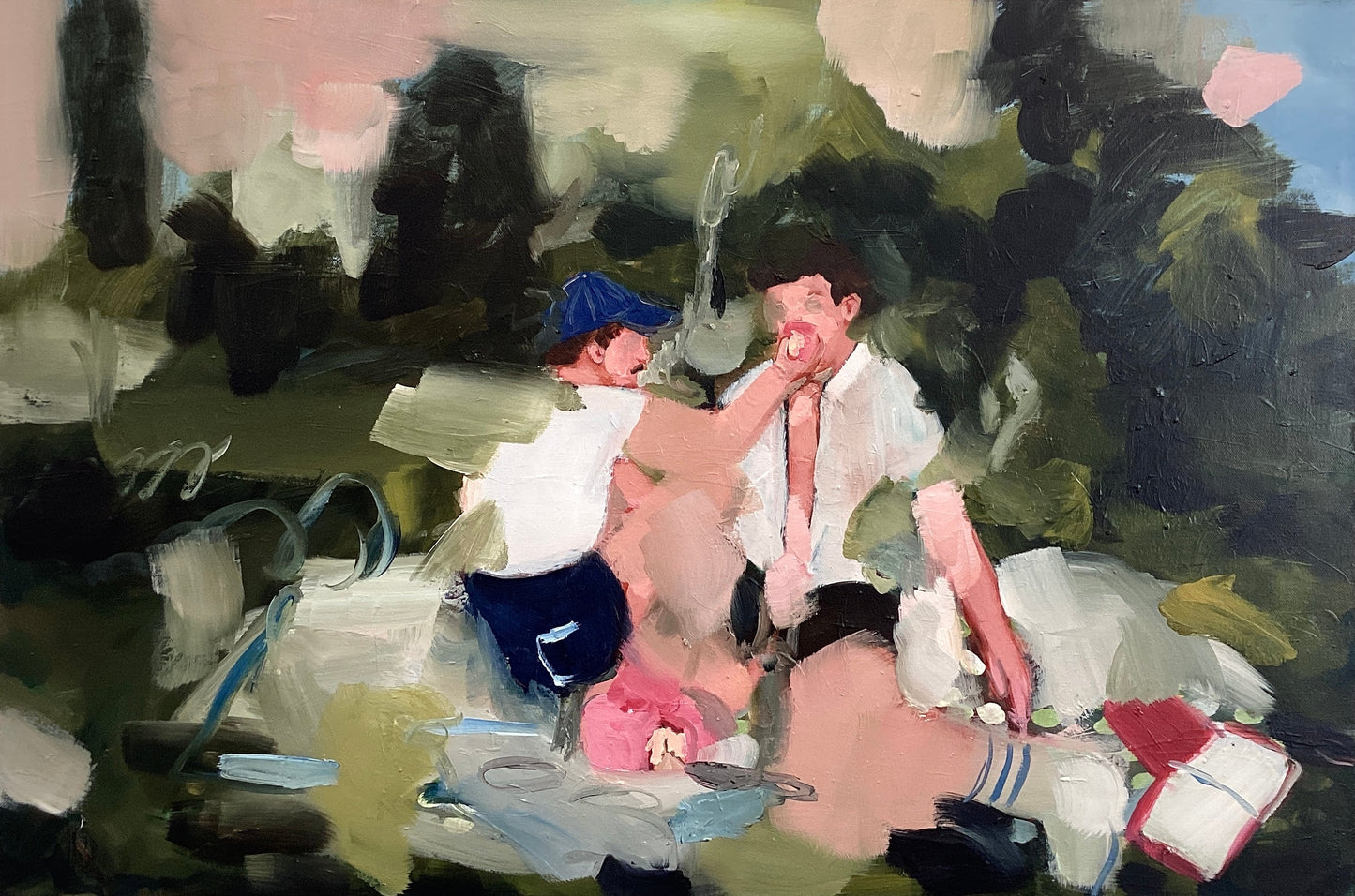 The cake eaters original Canadian art by Angie Quick