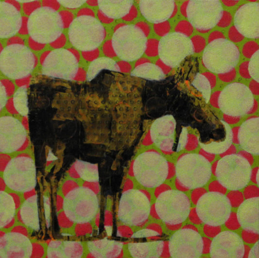 Animal Painting #019-1760 (moose) by Les Thomas