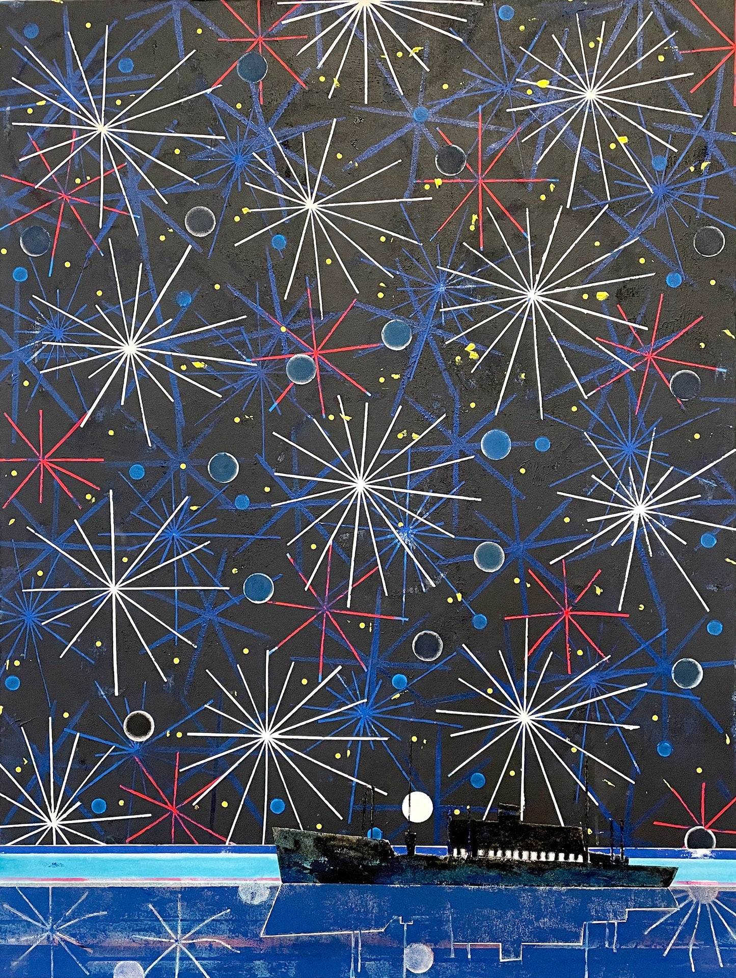 Beaverbrae Crossing The North Atlantic original Canadian art by Jeff Nachtigall