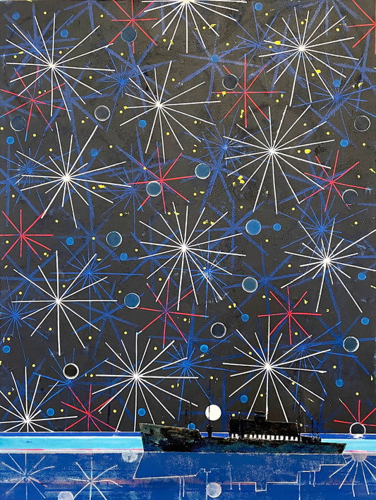 Beaverbrae Crossing The North Atlantic original Canadian art by Jeff Nachtigall