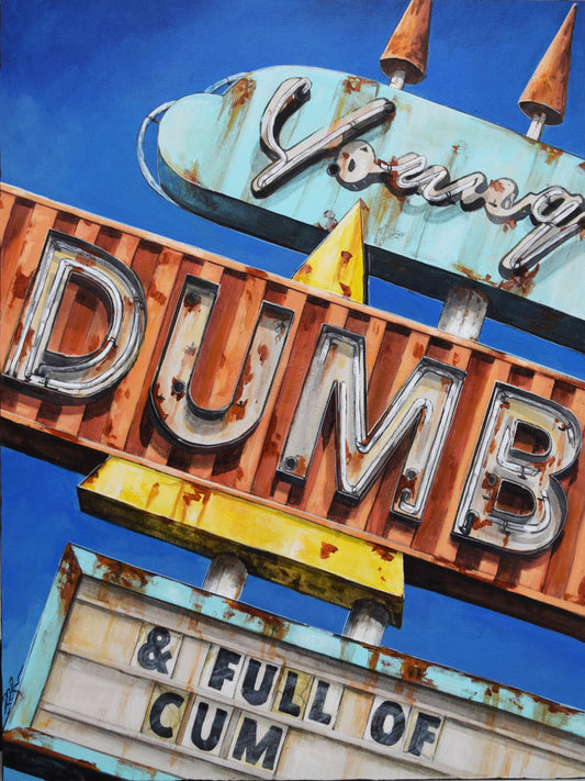 Young and Dumb original Canadian art by Rob Croxford