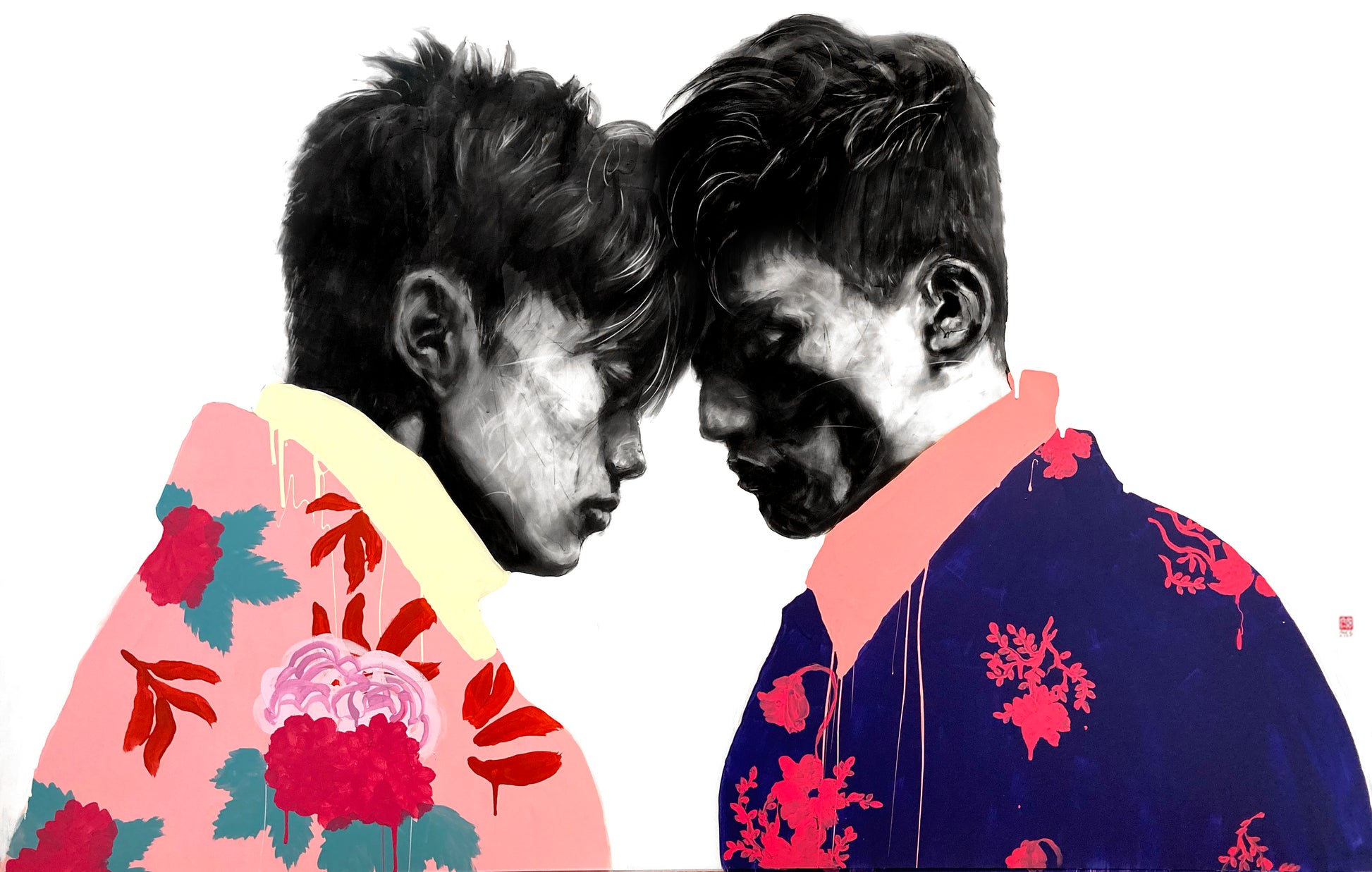 Tenderness I original Canadian art by nicholas tay