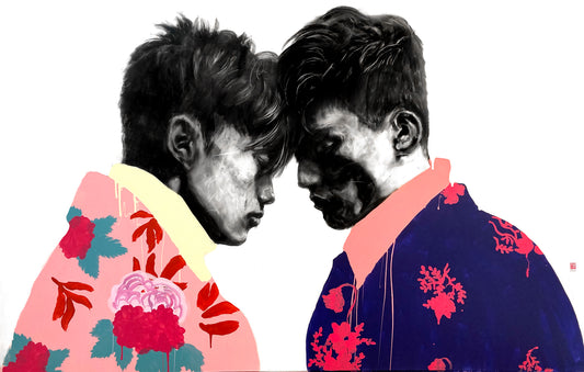 Tenderness I original Canadian art by nicholas tay