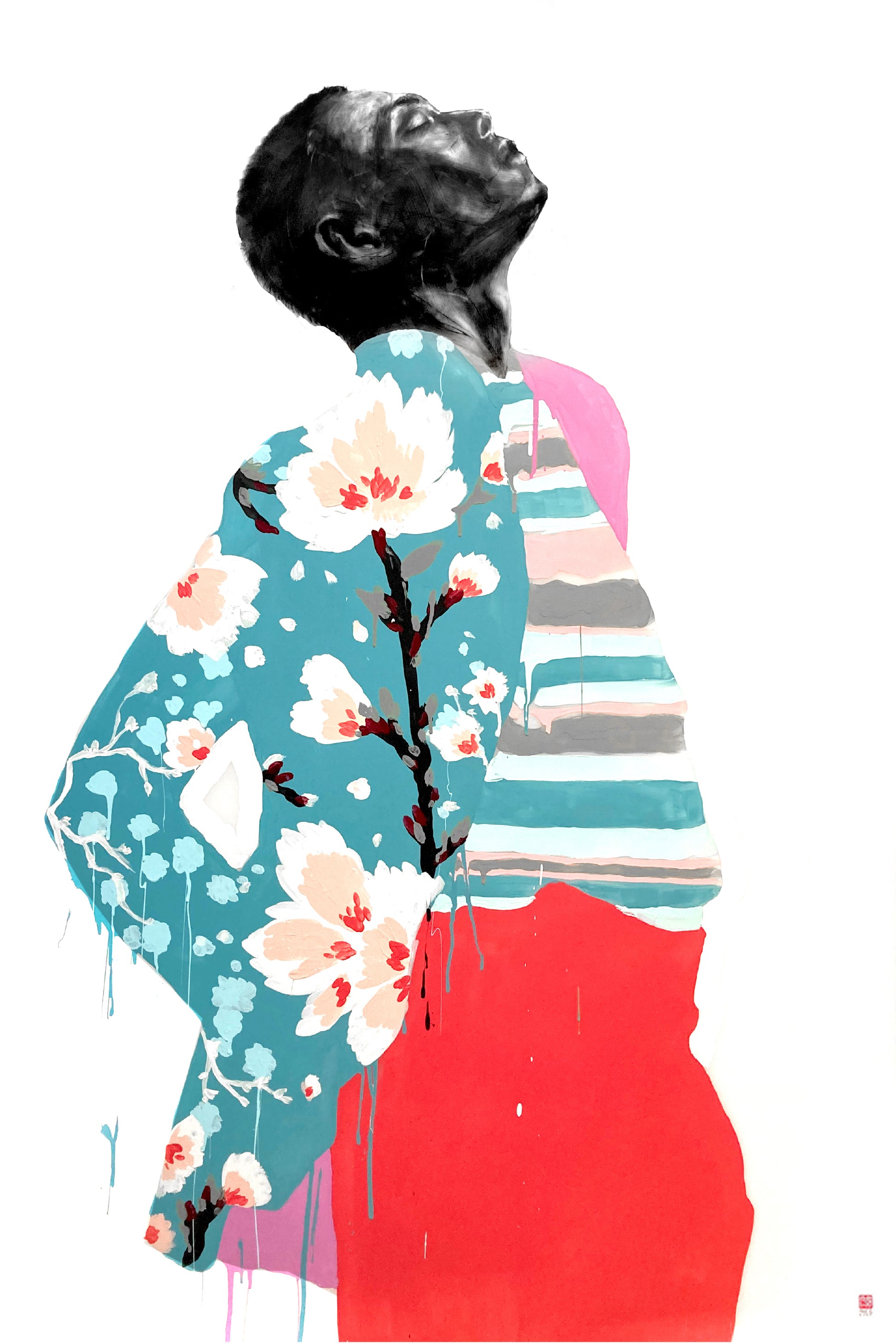 In Bloom I original Canadian art by nicholas tay