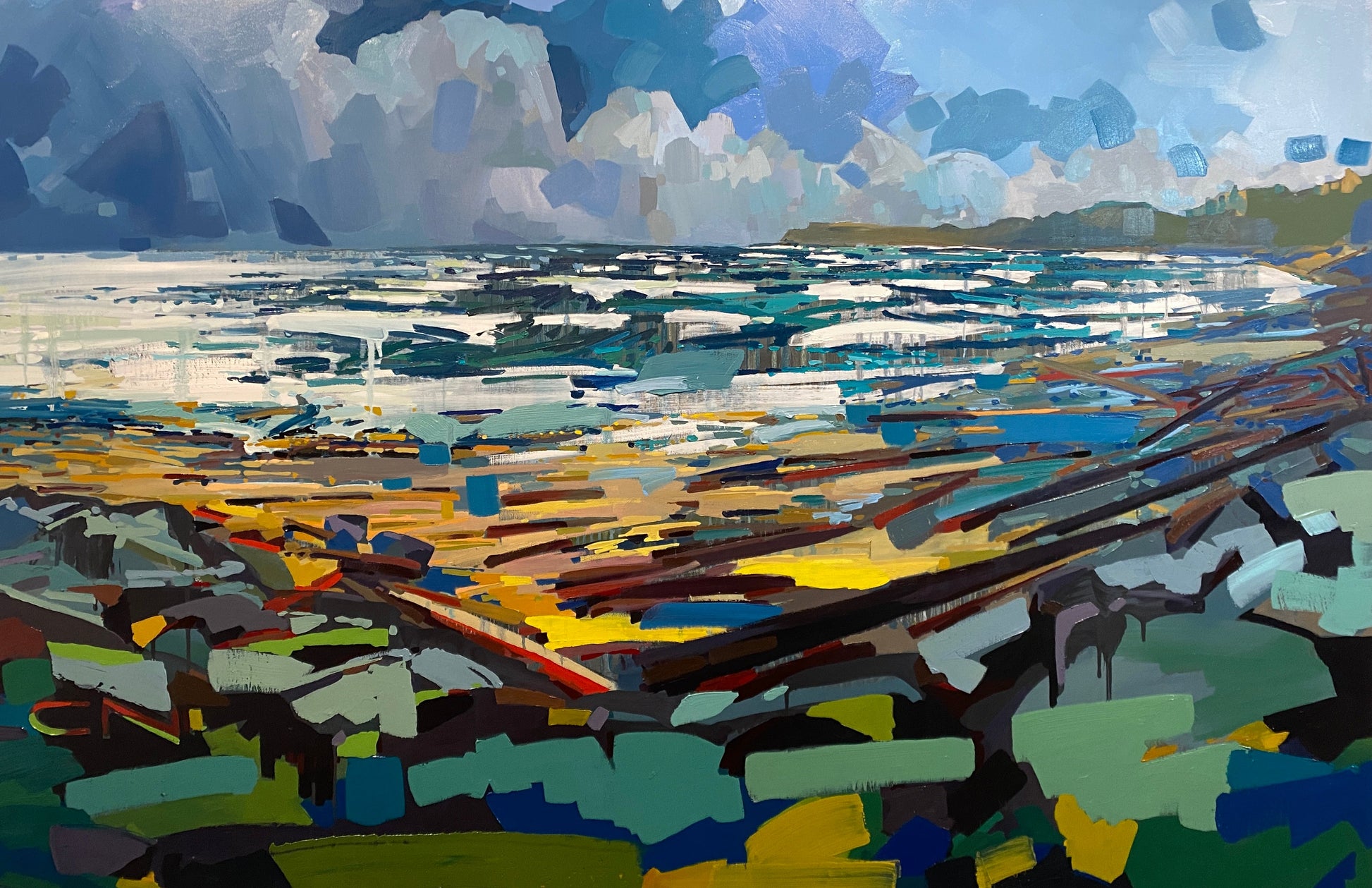 Dallas Rd Beach original Canadian art by Chrissy Nickerson