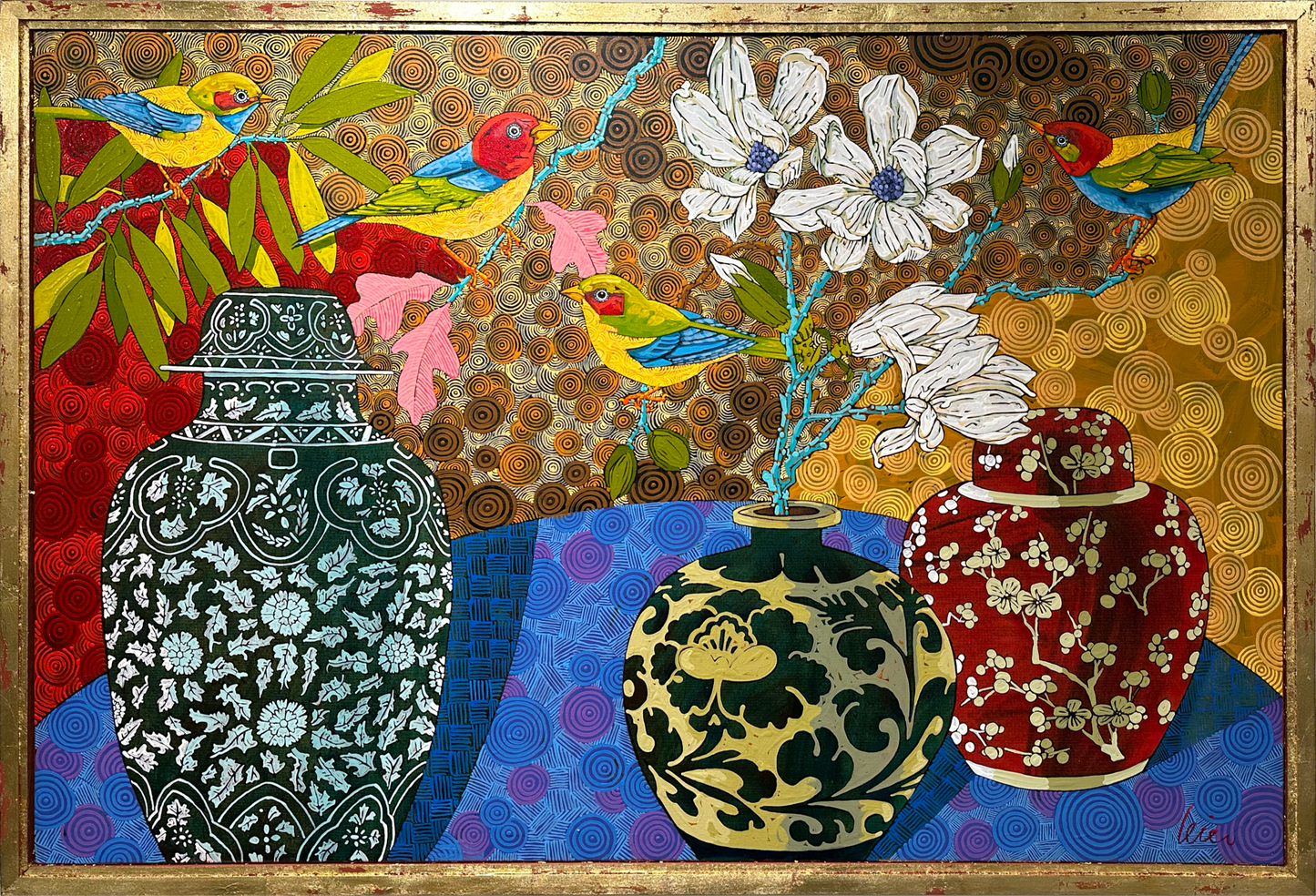 Exotic Still Life with my Favourite Birds