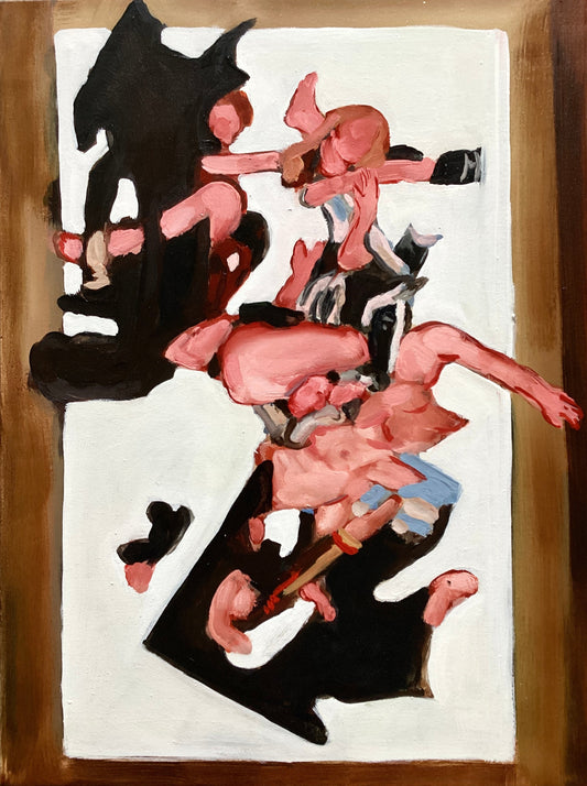 Falling through the
space of you original Canadian art by Angie Quick