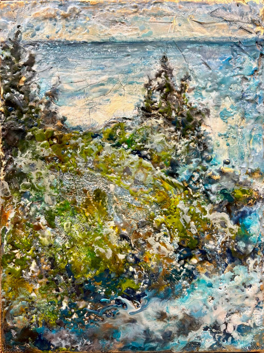 On the Edge of the World original Canadian art by Kathy Bradshaw
