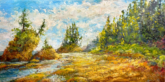Ragged Edges original Canadian art by Kathy Bradshaw