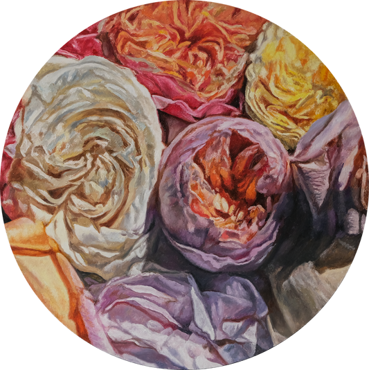 Roses original Canadian art by Robert Lemay
