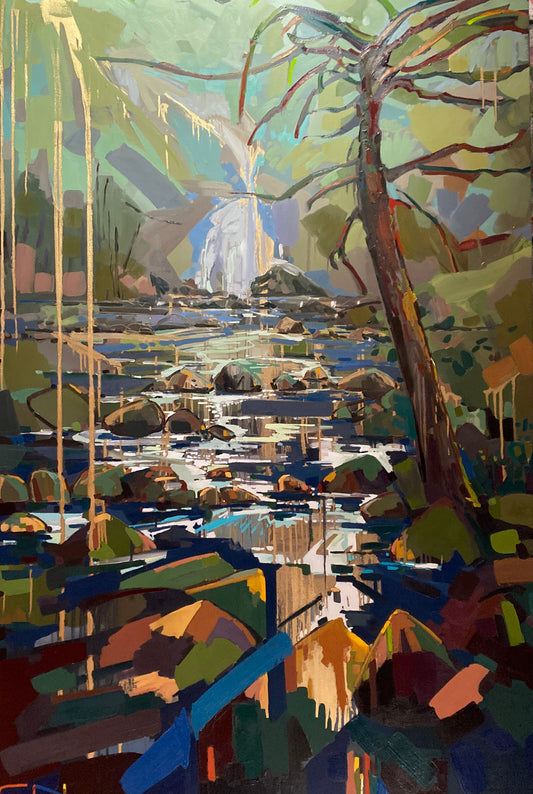 Sooke Potholes PP.  Tributary original Canadian art by Chrissy Nickerson