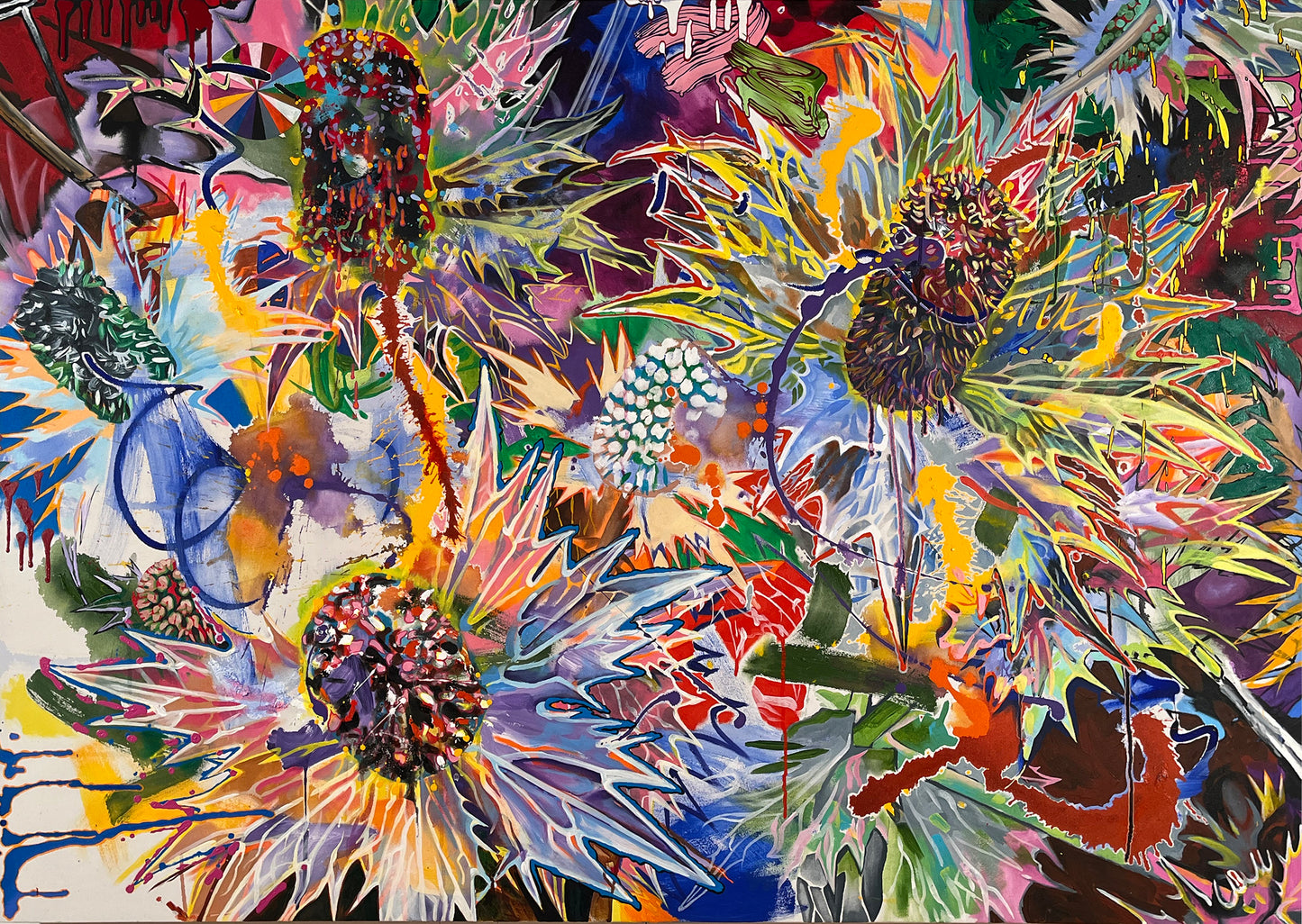 Thistle #8 original Canadian art by John Capitano