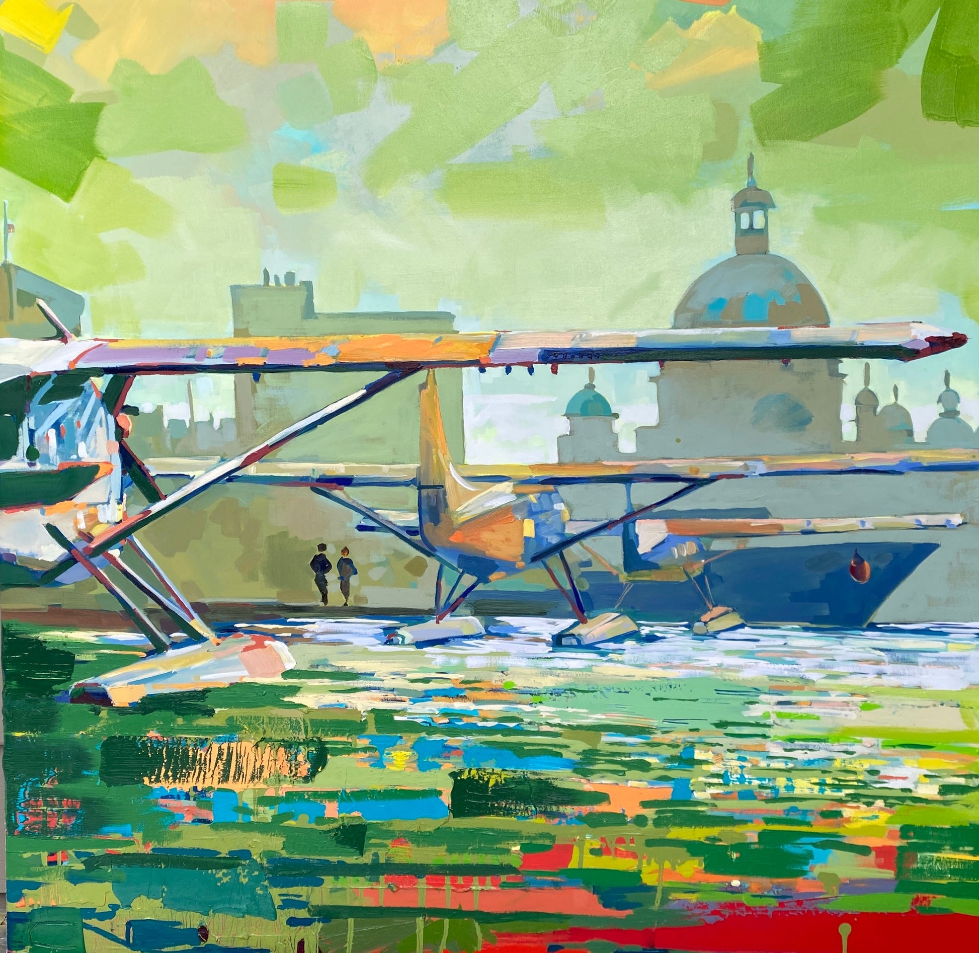 Victoria Harbour is an AIRPORT original Canadian art by Chrissy Nickerson