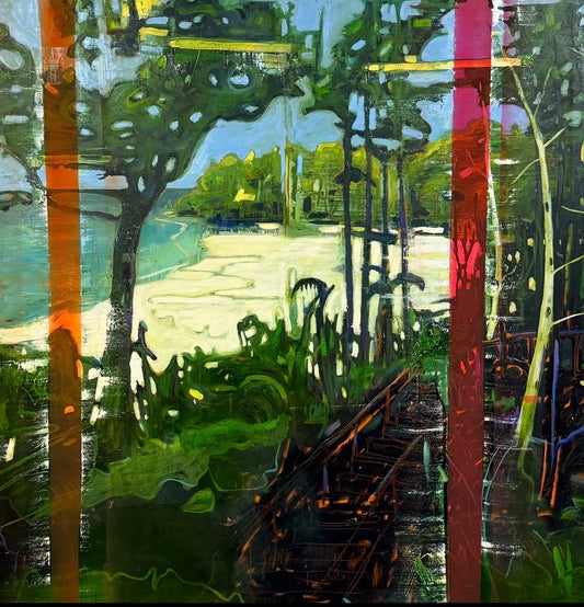 On the Beach original Canadian art by Michael Cameron