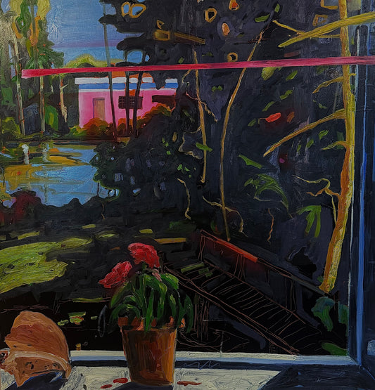 Studio View (Salt Spring) original Canadian art by Michael Cameron