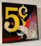 FIVE CENT-MAN OF STEEL original Canadian art by Jay Hanscom