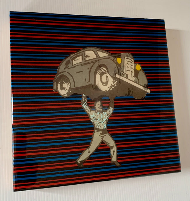 TATTOOED MAN OF STEEL original Canadian art by Jay Hanscom