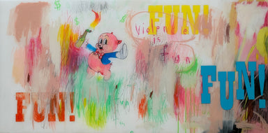 VIOLENCE IS FUN original Canadian art by Jay Hanscom