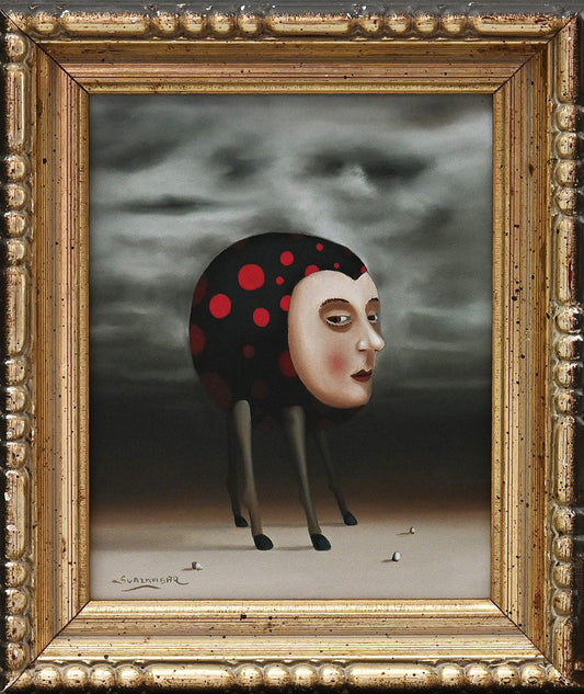 Big head original Canadian art by Marcelo Suaznabar