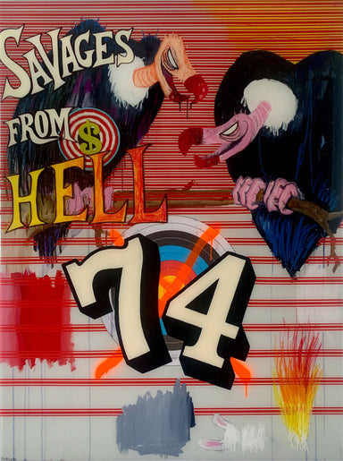 SAVAGES FROM HELL original Canadian art by Jay Hanscom