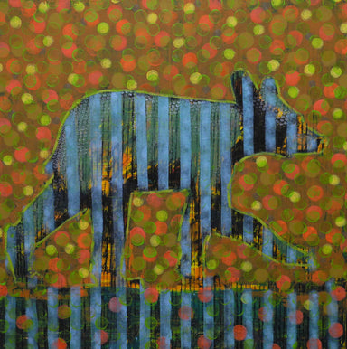 Animal Painting # 018-1516 (bear) by Les Thomas