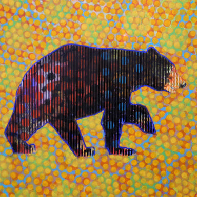 Animal Painting # 022-2025 (bear) by Les Thomas