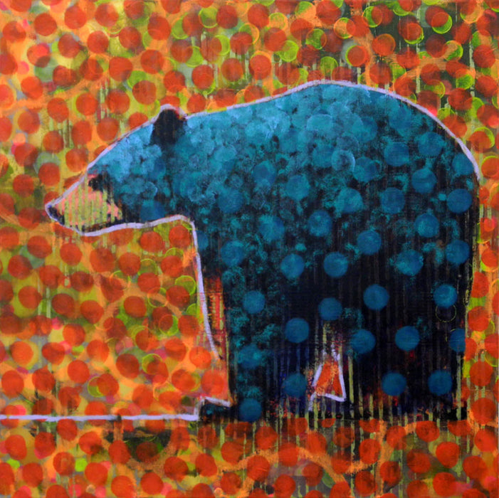 Animal Painting # 022-2027 (bear) by Les Thomas