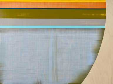 Arc in Orange and Blue original Canadian art by Peggy Bell