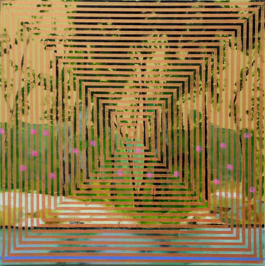 Bow River Painting # 022-2072 by Les Thomas
