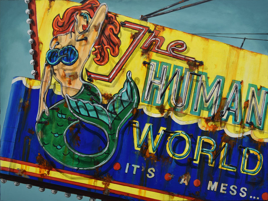 Human World original Canadian art by Rob Croxford