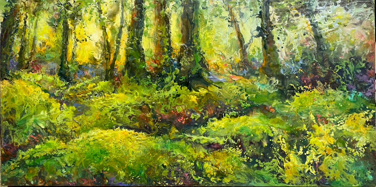 I Can Smell the Moss original Canadian art by Kathy Bradshaw