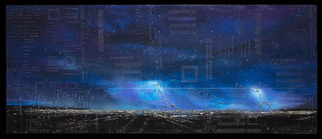 Lightning Strike original Canadian art by Peter McFarlane