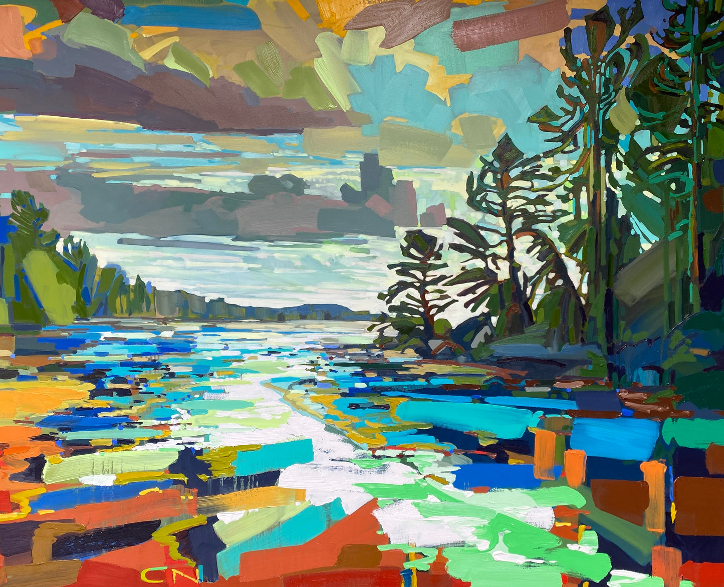 Middle Beach, Tofino, Vanouver Island, BC original Canadian art by Chrissy Nickerson
