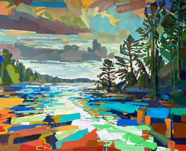 Middle Beach, Tofino, Vanouver Island, BC original Canadian art by Chrissy Nickerson