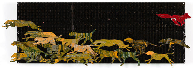 Outfoxed original Canadian art by Peter McFarlane
