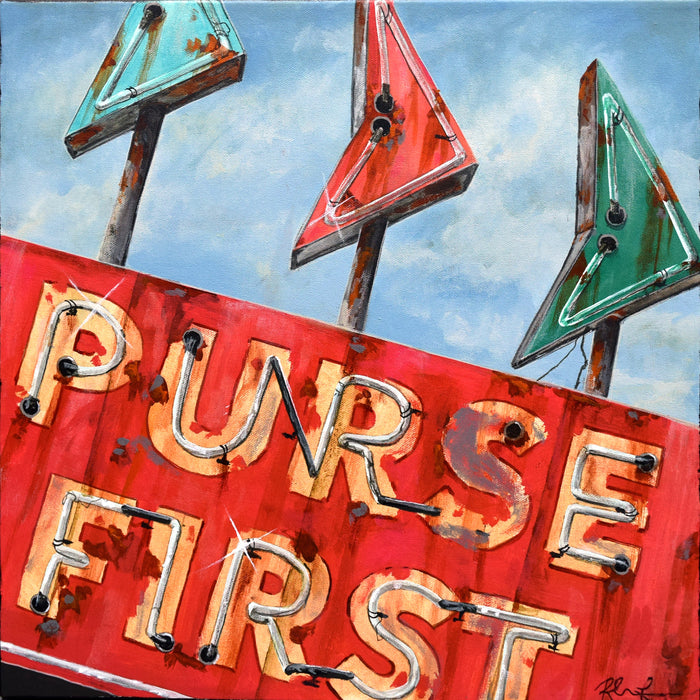 Purse First original Canadian art by Rob Croxford