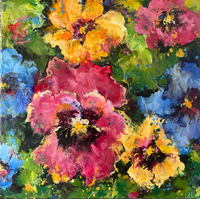 Pansy Faces by Kathy Bradshaw