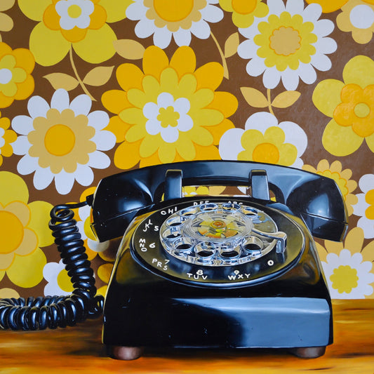 Rotary phone in its Natural habitat by Jacinthe Rivard