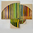Striped Arc Quadratych original Canadian art by Peggy Bell