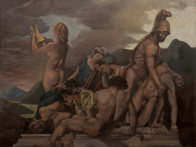 The Word Unequivocally Stocks Heaven (After Tadema/David) original Canadian art by Adrien Smart