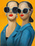 Two People in Sunglasses original Canadian art by Noah Becker
